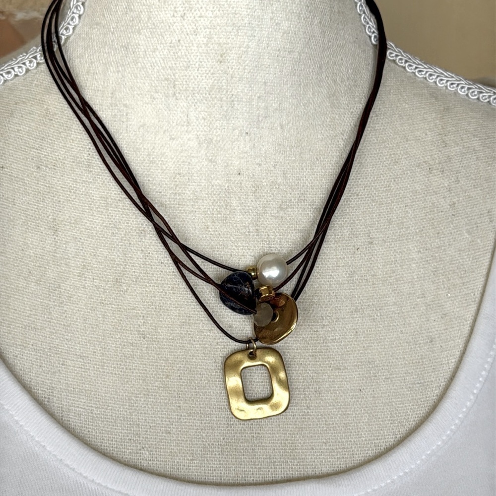 Artisan Made in Spain Marais Necklace Rosanna de la Riva Handmade Multi-Strand - Picture 6 of 8